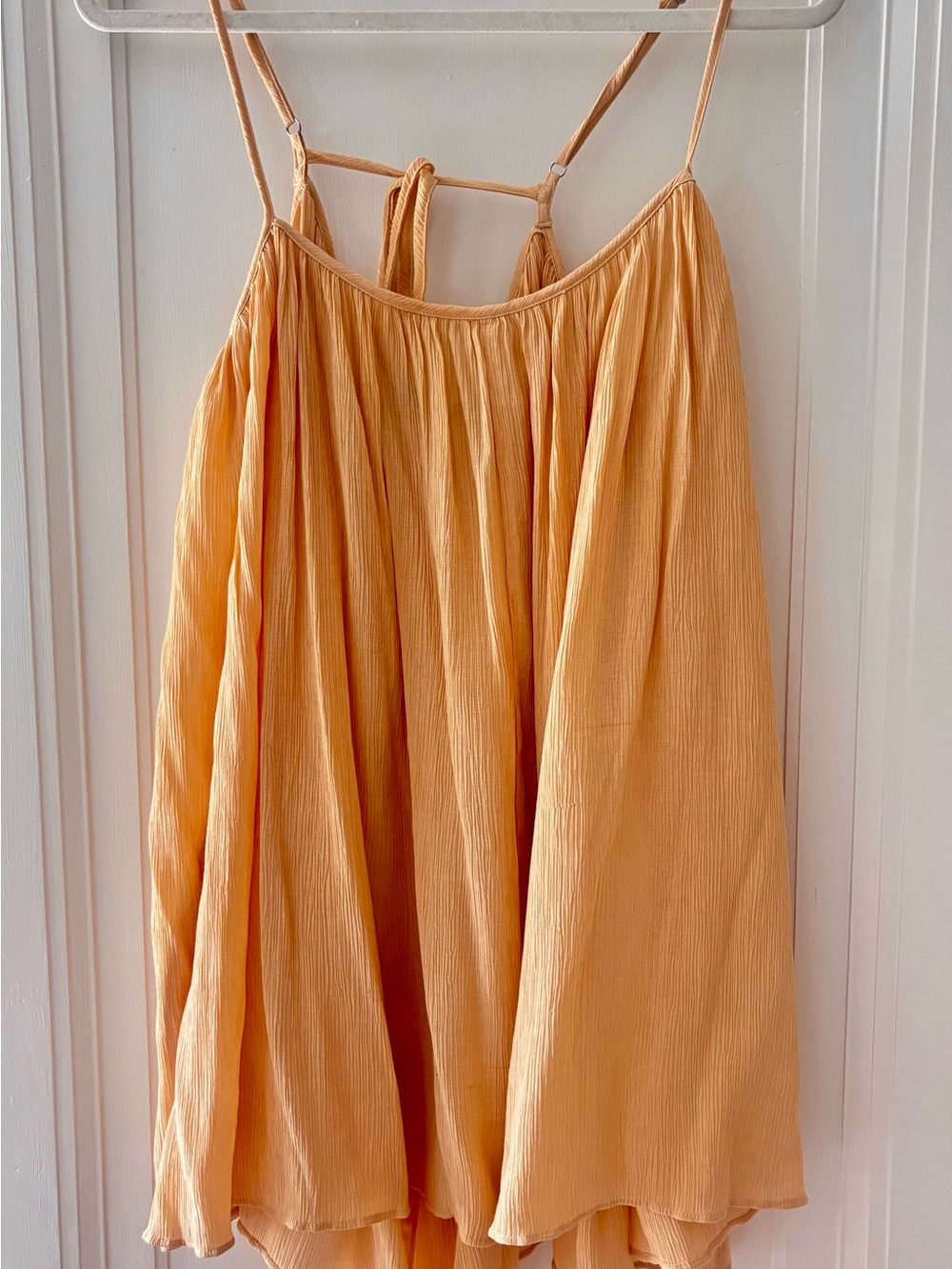 Zara Yellow/Orange Flowy Spaghetti-Strap Mini Dress - NWOT, Size XS/S